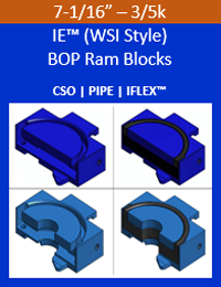 bop ram blocks (ie wsi style)