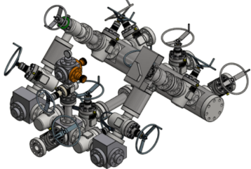 INTEGRATED Choke and Kill Manifold configuration with buffer chamber
